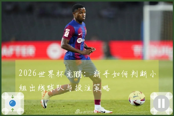 2026世界杯竞猜:新手如何判断小组出线球队与投注策略